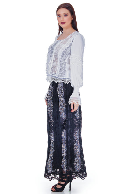 Fusta organza cu perle RM-7